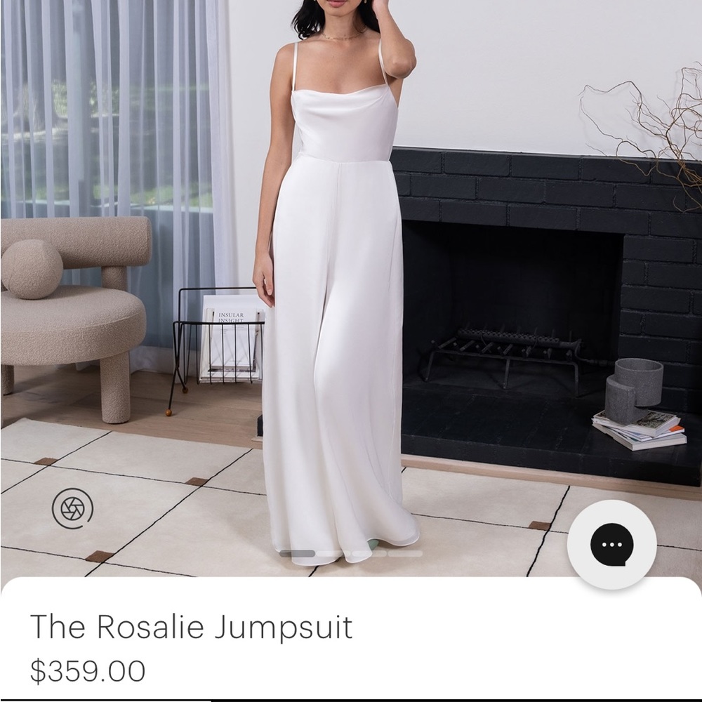 Fame and Partners White Jumpsuit